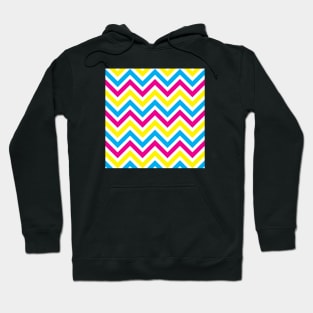 Yellow, Pink, & Blue Stripes Hoodie